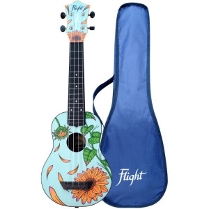 Ukelele Soprano Flight TUS-Sunflower Mariana Galbani Signature Travel